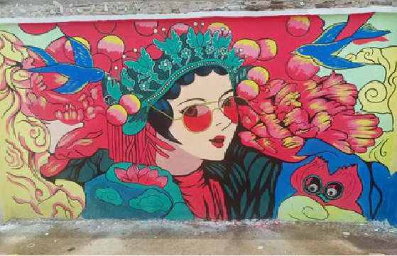 辰溪墙体彩绘-网红墙