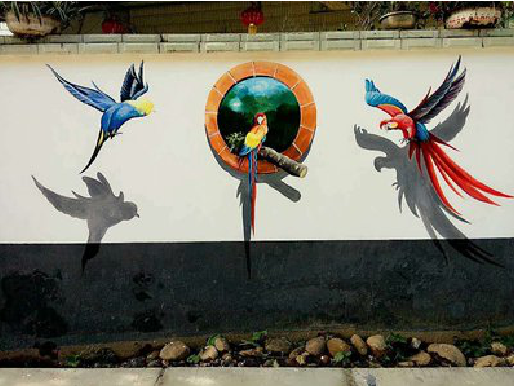 辰溪视觉错位-3D墙绘设计