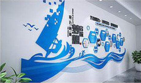 辰溪海浪主题文化墙如何设计？