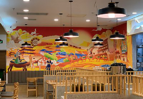 辰溪商业空间彩绘介绍。