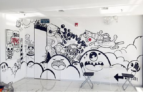 辰溪手绘墙并非传统涂鸦。