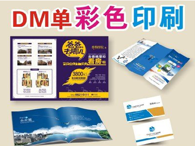 辰溪单页印刷，色彩搭配简单。